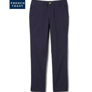 French Toast SK9490 Girls Straight Stretch Pant Navy